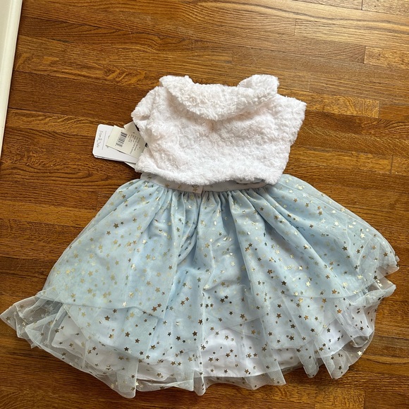 NWT Disney x Pippa and Julie Frozen Gown with Faux Fur coat - Picture 4 of 12